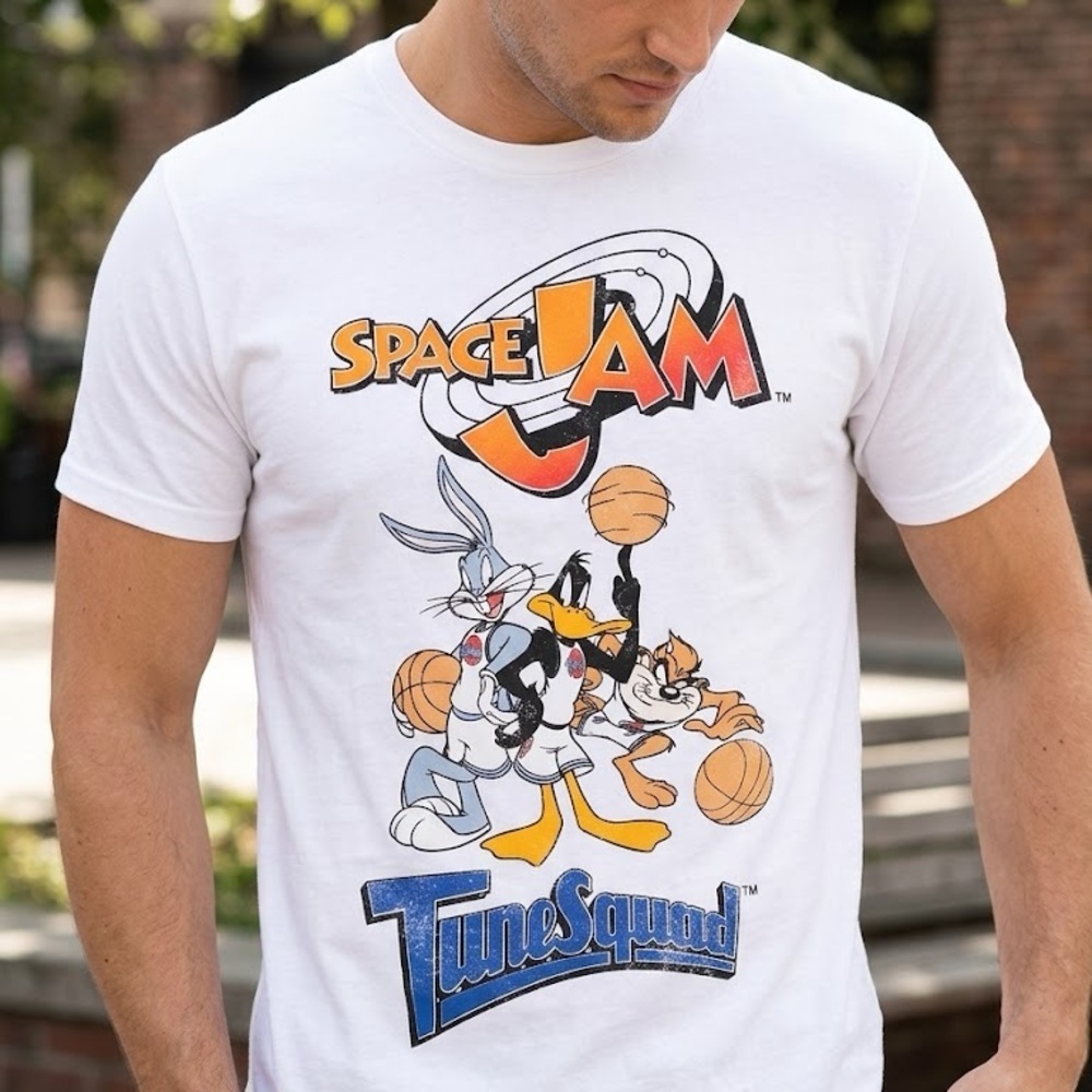 MAD Engine White Space Jam Tune Squad Short Sleeve Graphic Tee
